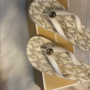 Fairly Worn MICHAEL KORS flip flops